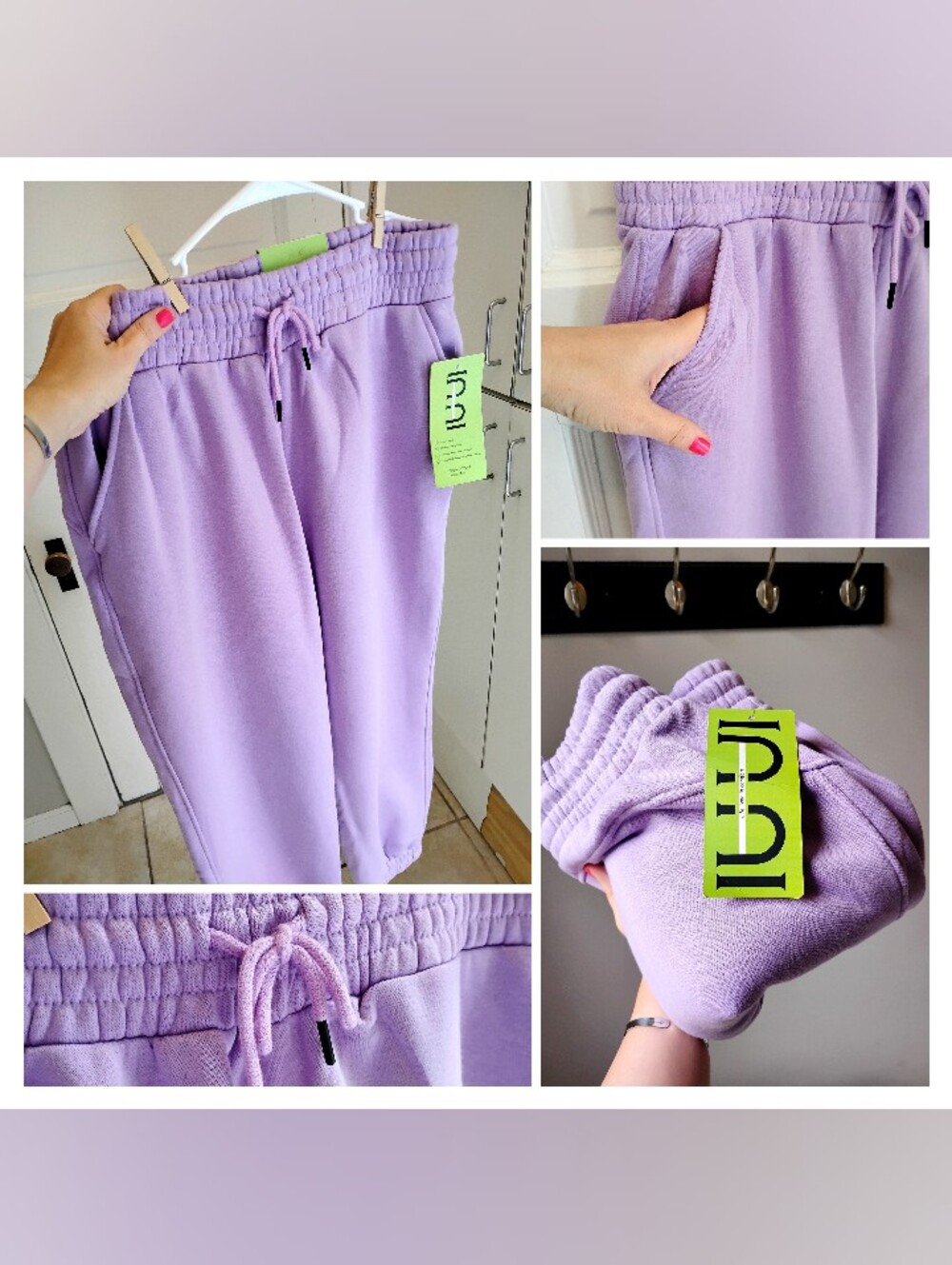 NWT Lilac Ultra Plush Draw Sweatpants